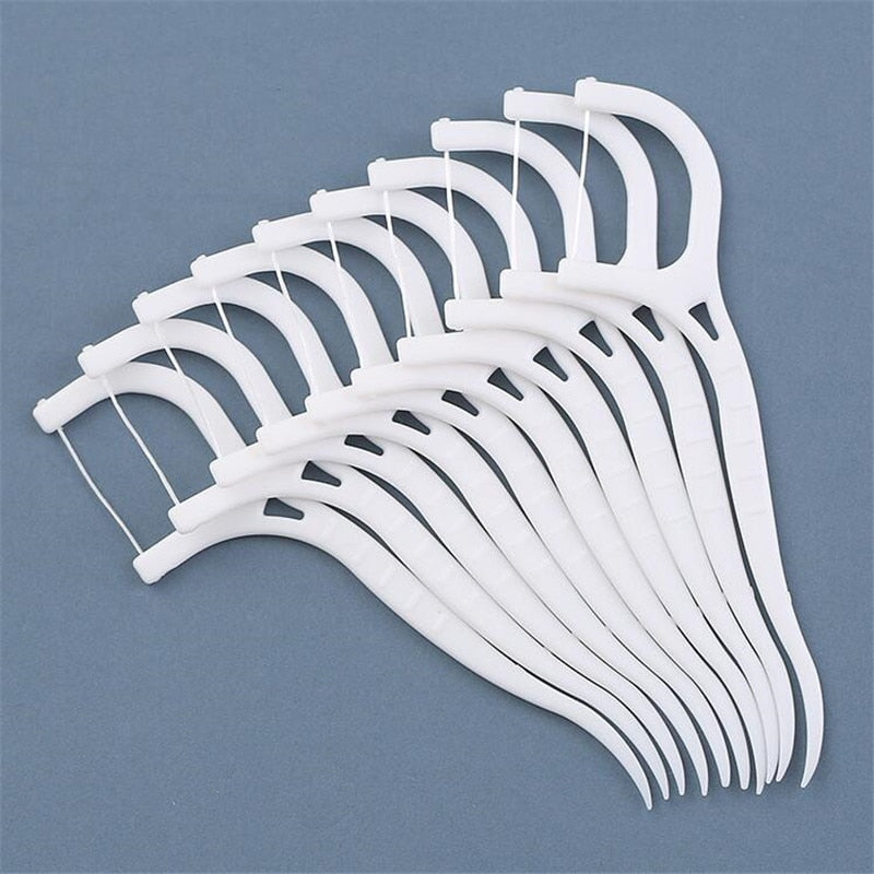 Disposable Floss Thread Toothpicks
