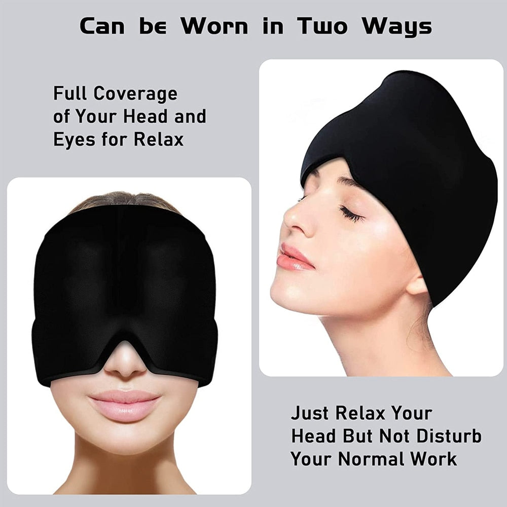 Health Form Fitting Migraine Relief Ice Head Wrap