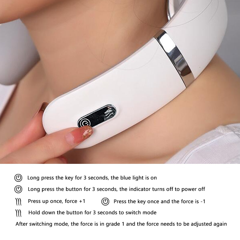 Intelligent Wireless Neck Massager with Heating System